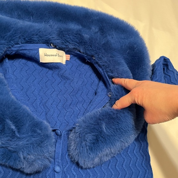 House of Sunny Peggy Cardigan Blue - Picture 13 of 14